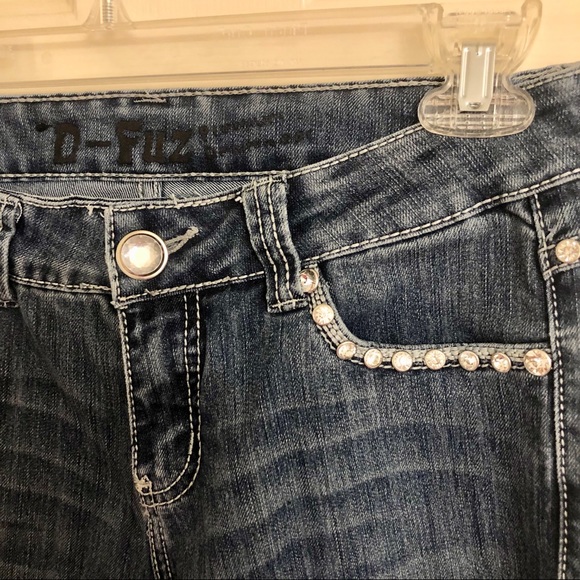 (2/$15) Rhinestoned bling Bootcut jeans - Picture 4 of 8